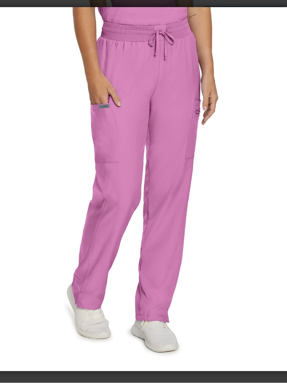 Landau Scrub Pants in solid pink
